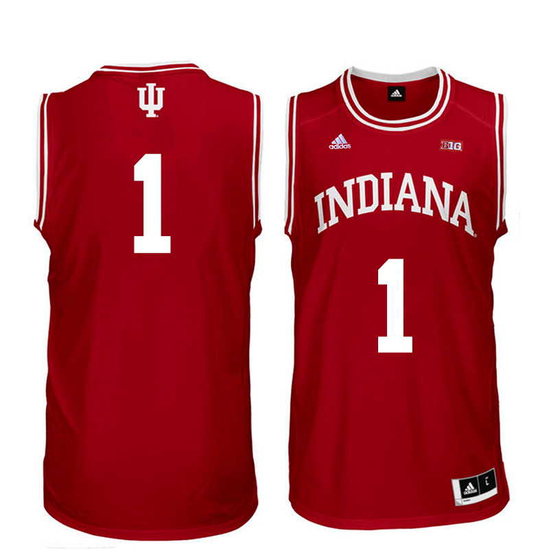 Men Indiana Hoosiers #1 Noah Vonle College Basketball Jerseys Sale-Red - Click Image to Close